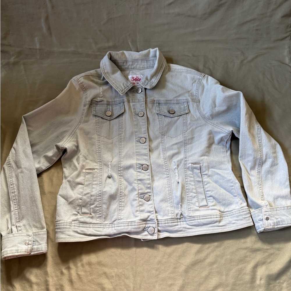 Justice Dismissed Girls Denim Jacket size 18/20